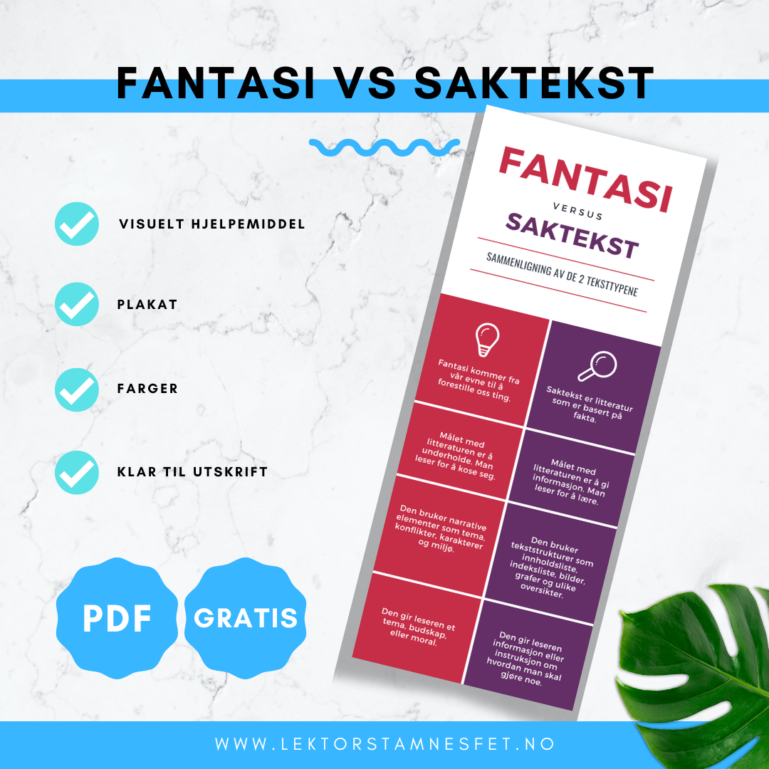 Fantasi vs saktekst