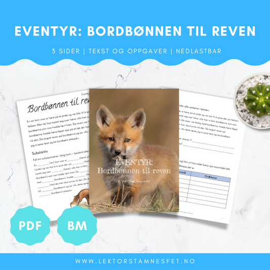 Eventyr: Bordbønnen til reven