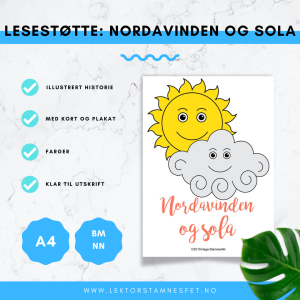 Lesestøtte: Nordavinden og sola