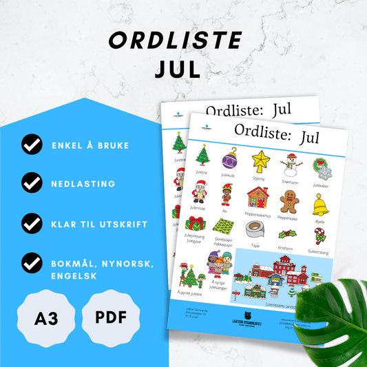 Ordliste: Jul