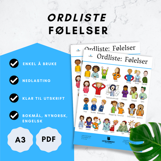 Ordliste: Følelser