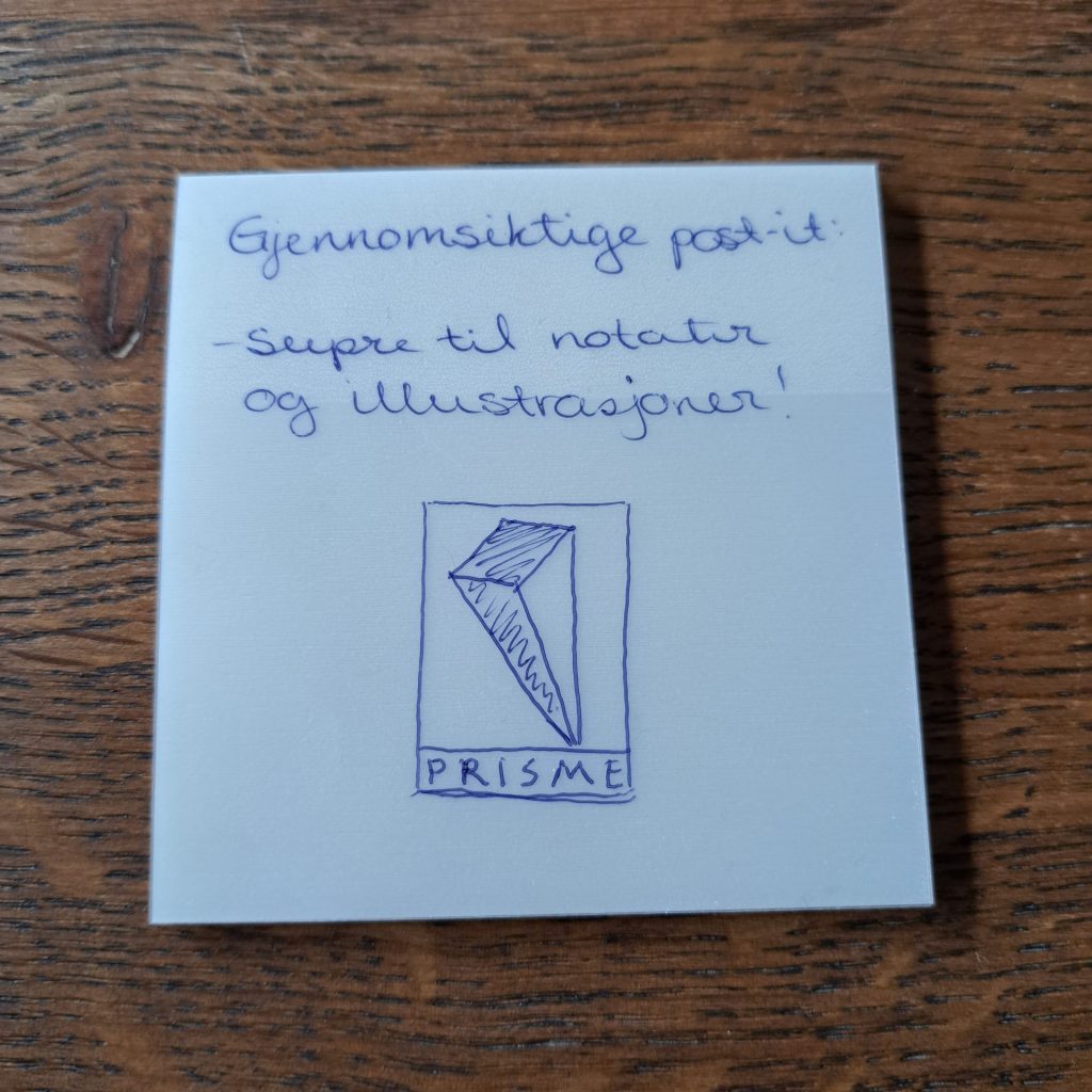 Gjennomsiktige post-it